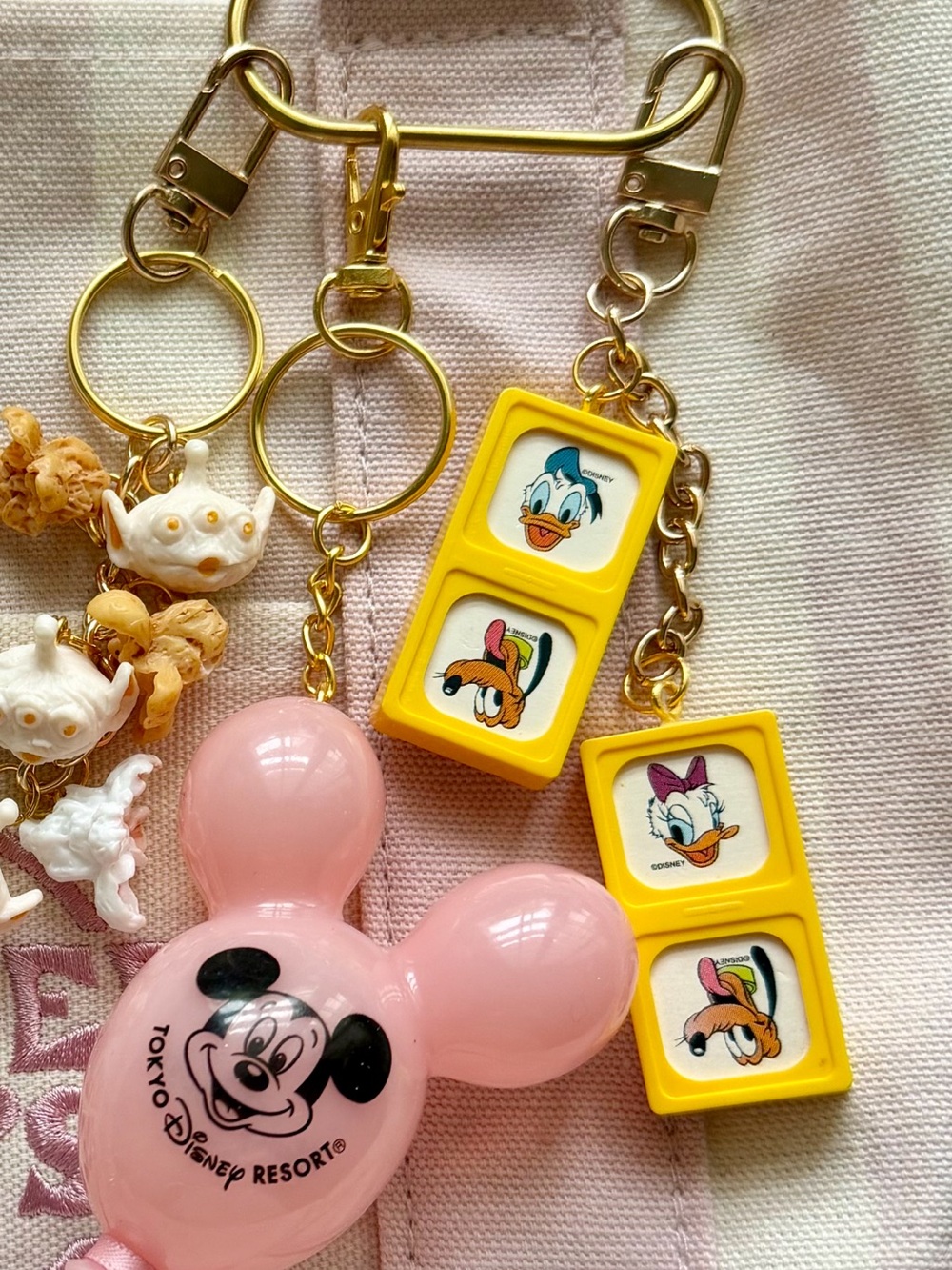 Vintage Disney domino bag charm